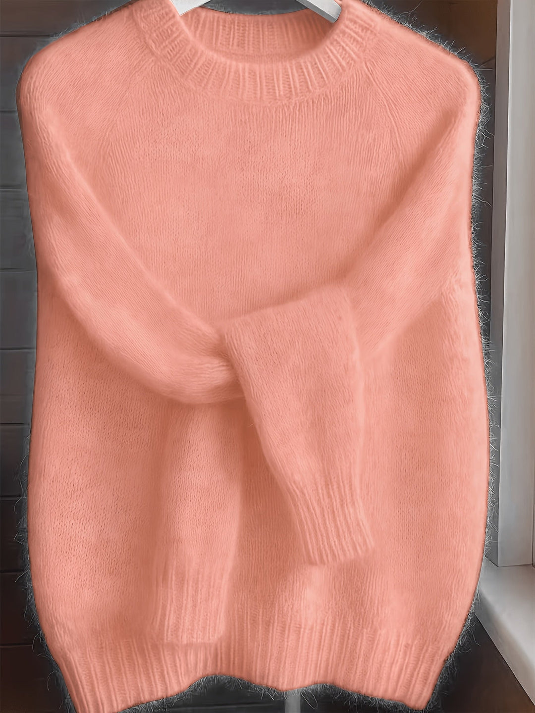 Juliana | Mjuktexturerad Rundhalsad Tröja