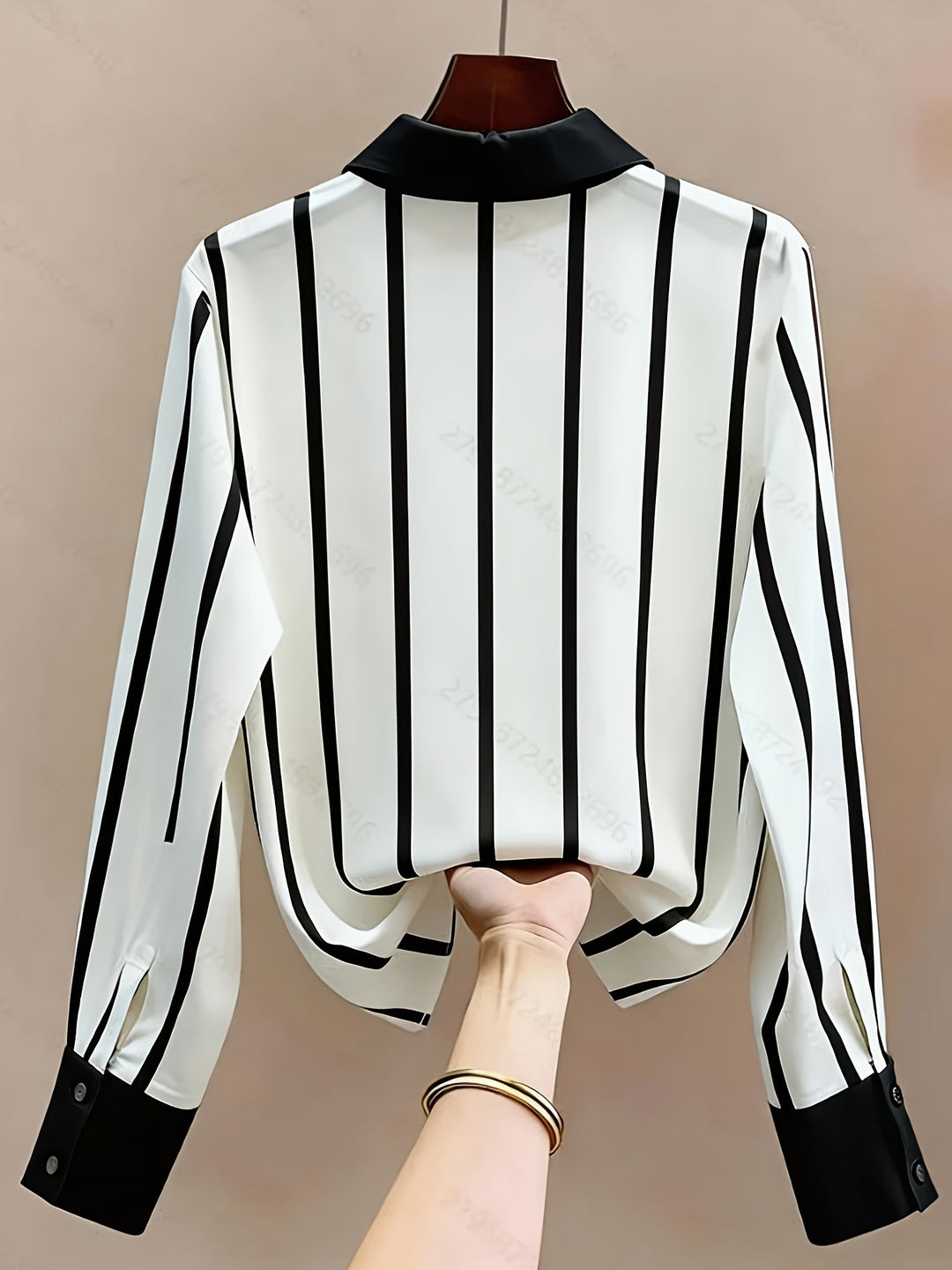 Whitney | Kontrast Rand Blus