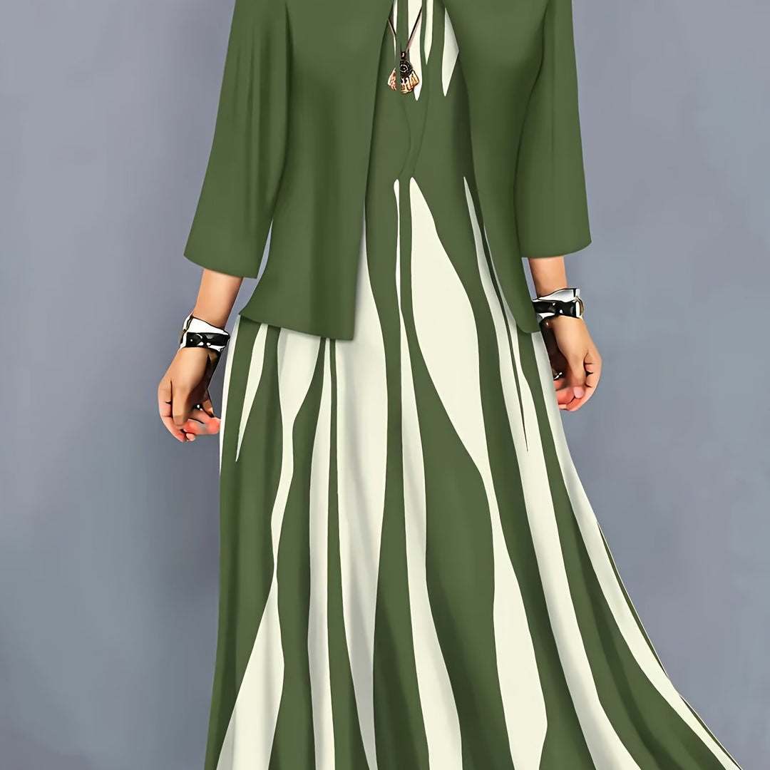 Ramona | Tvådelad Elegant Klänning Set