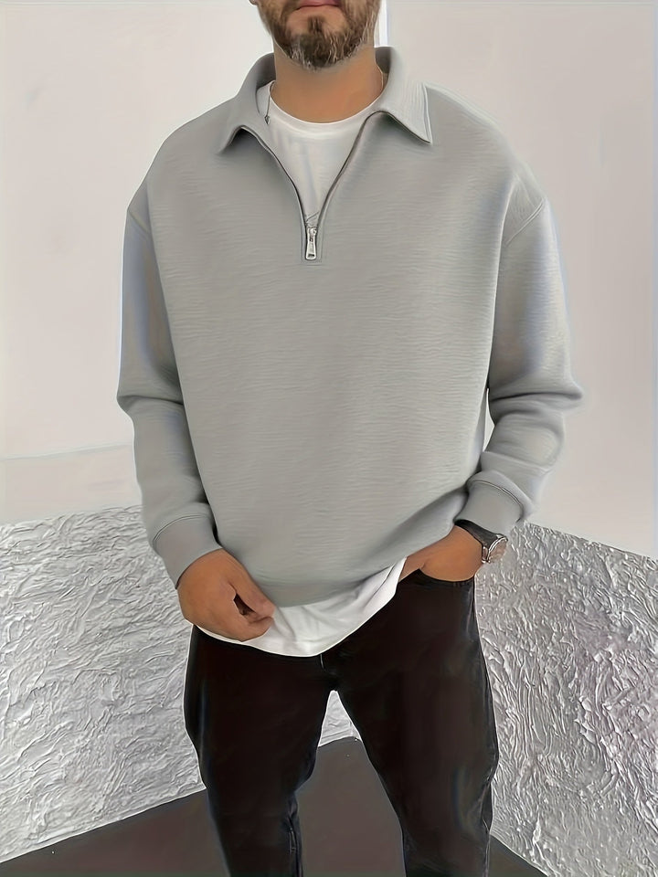 Gideon | Krage Halv-Zip Sweatshirt