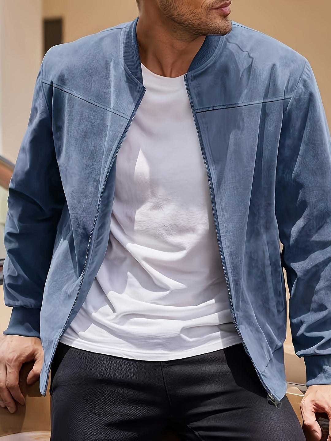 Bradley | Raffinerad Lättvikts Zip-Up Jacka