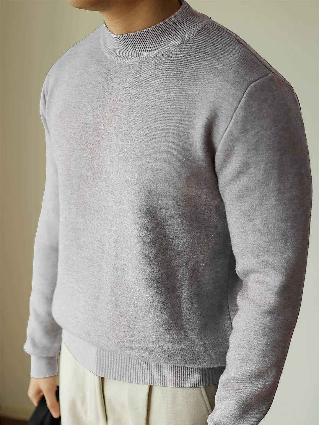 Tobias | Förfinad Höghalssweater