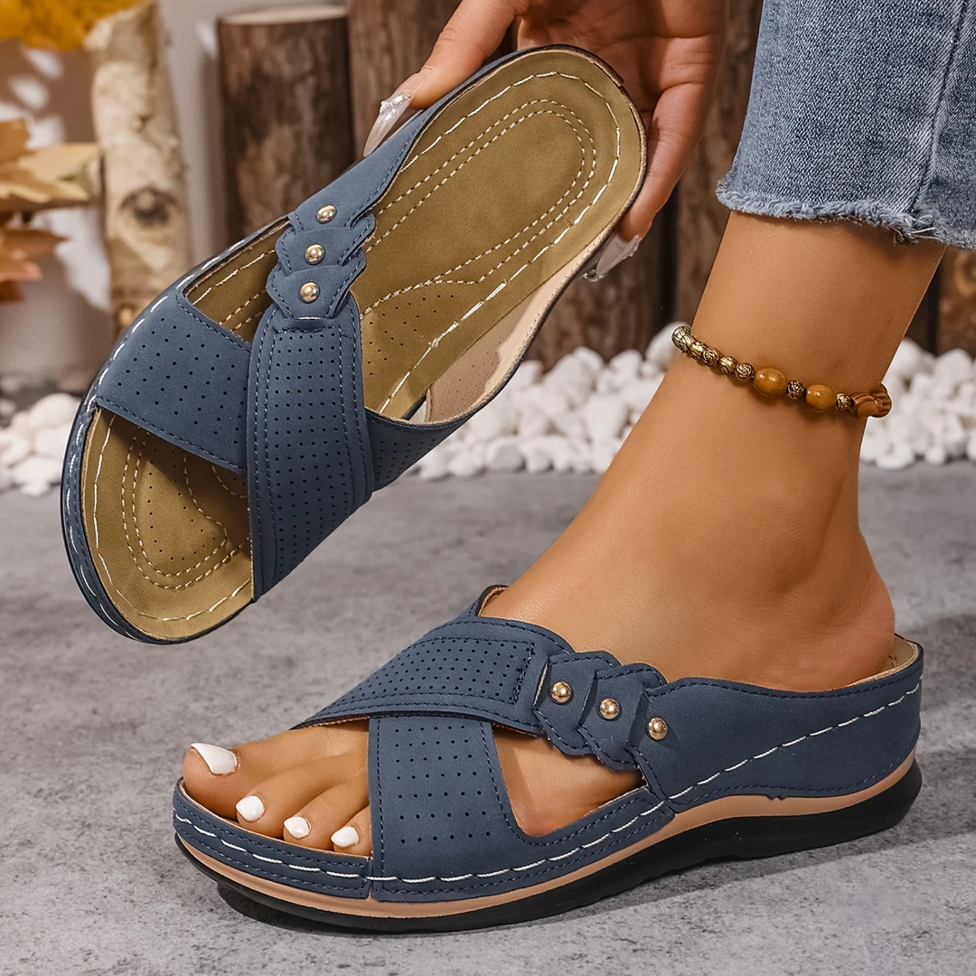 Pricilla | Stilsäkra Ortopediska Kil Sandaler
