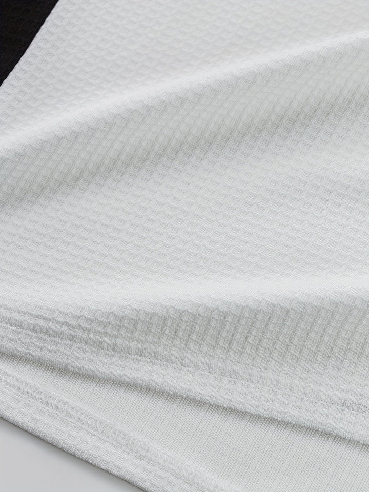 Sawyer | Texturerad Kontrast Henley Skjorta