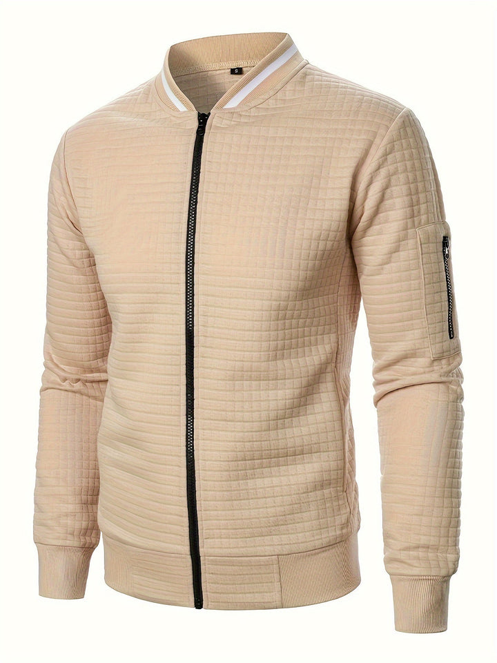 Conrad | Texturerad Zip-Up Jacka