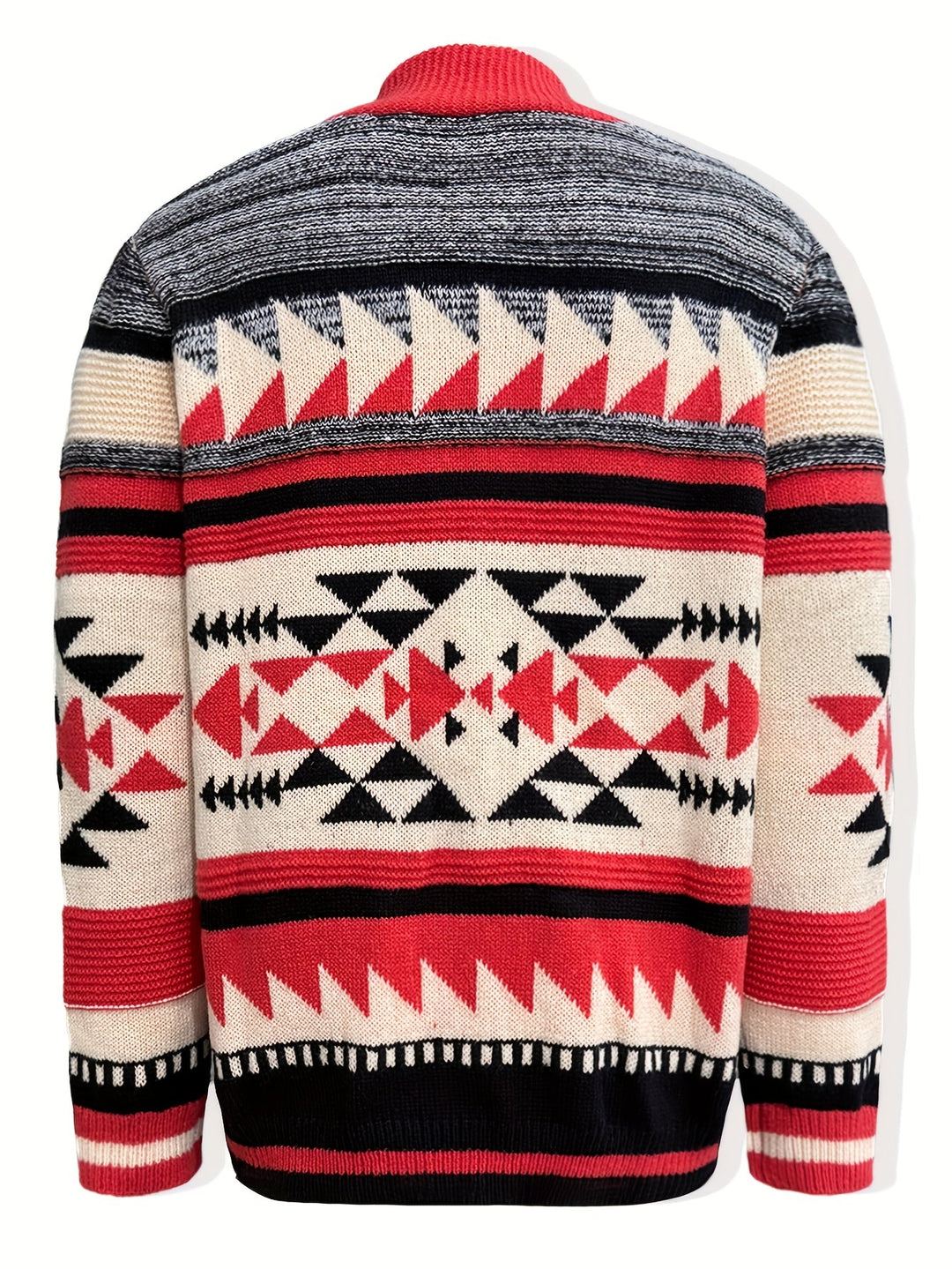 Rylan | Mönstrad Zip-Up Cardigan