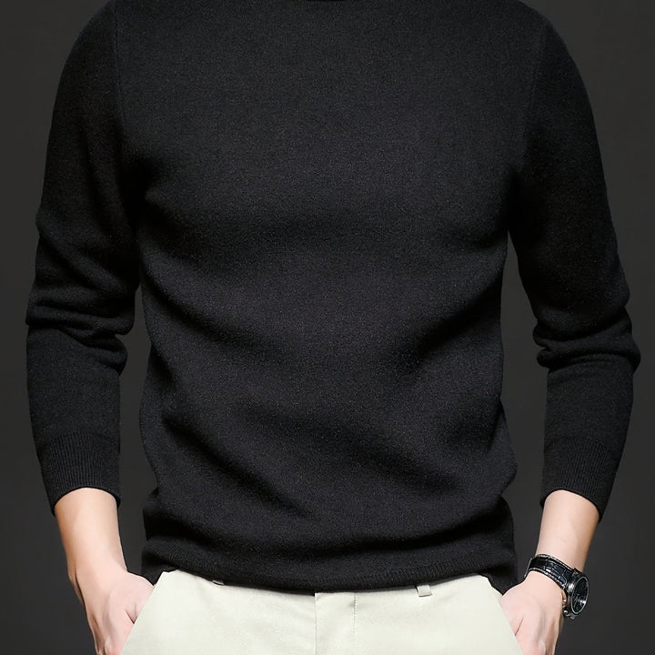 Tobias | Förfinad Höghalssweater