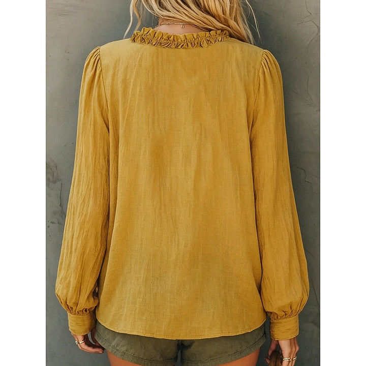 Delaney | Volang V-ringad Blus