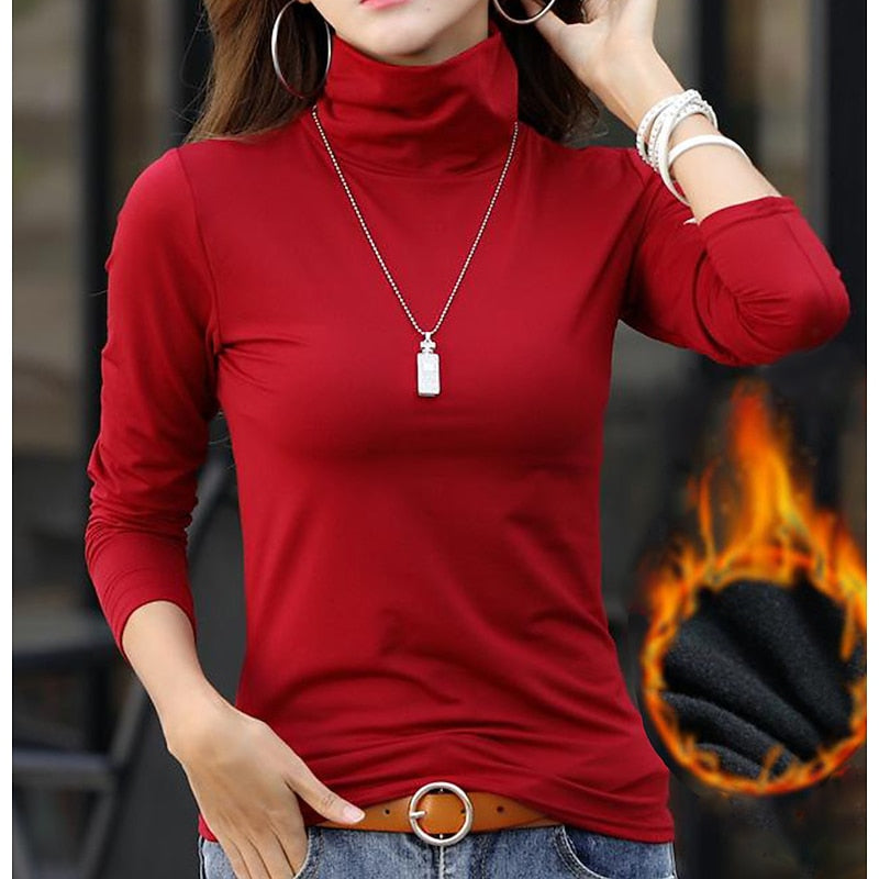 Lila | Elegant Rullhals Topp