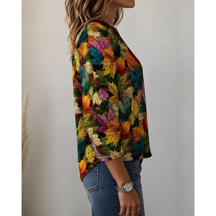 Katherine | Vintage Botanisk Tryck Topp