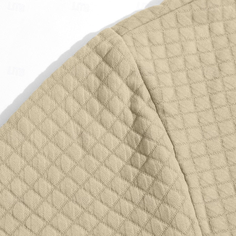 Merrick | Texturerad Huva Pullover Hoodie