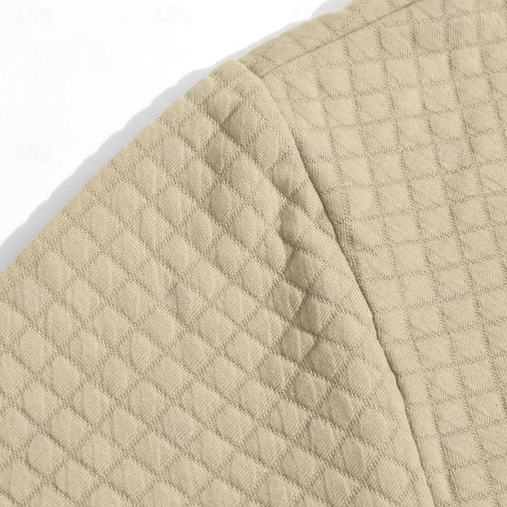 Merrick | Texturerad Huva Pullover Hoodie