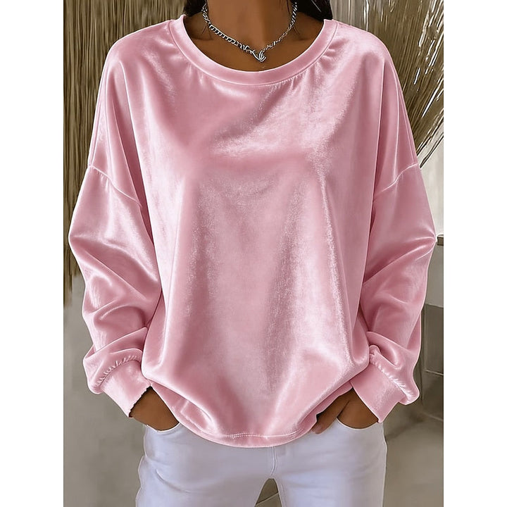 Blythe | Avslappnad Crew-Neck Topp