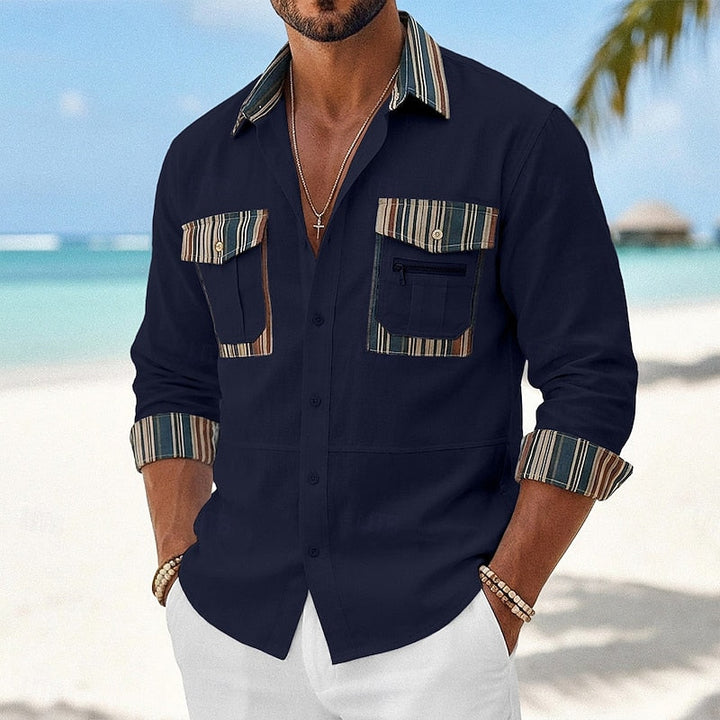 Rhys | Utility Patch-Pocket Skjorta