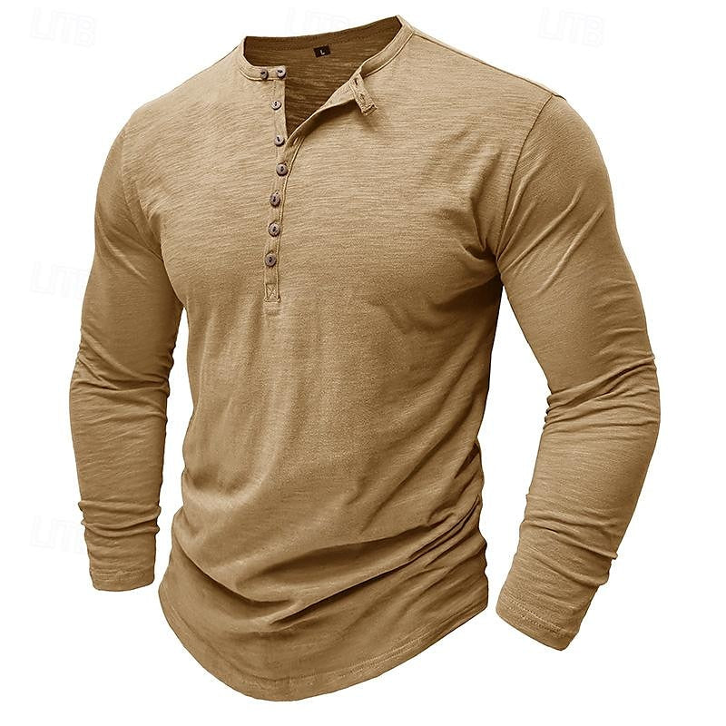 Nash | Klassisk långärmad Henley-skjorta