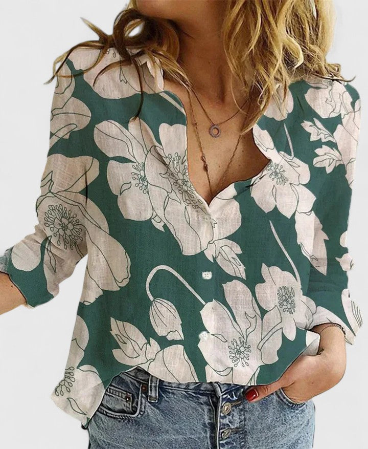 Colette | Raffinerad Knapp-Up Blus