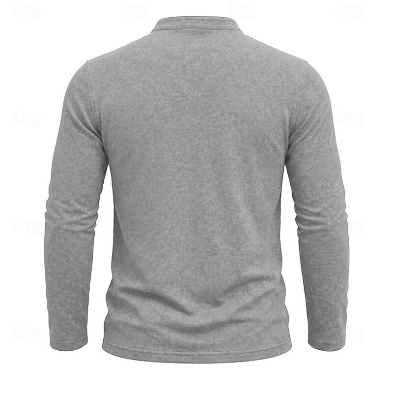 Owen | Klassisk Henley Långärmad Skjorta