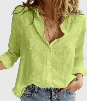 Colette | Raffinerad Knapp-Up Blus