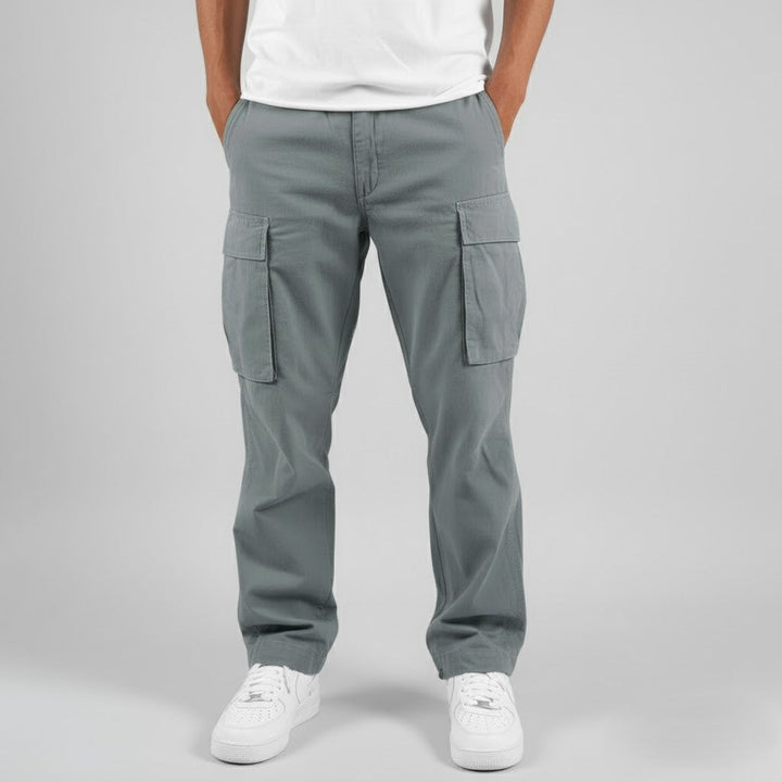 Dennis | Streetwear Avslappnad Passform Cargo Byxor