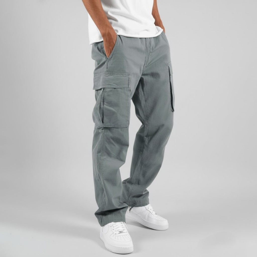 Dennis | Streetwear Avslappnad Passform Cargo Byxor