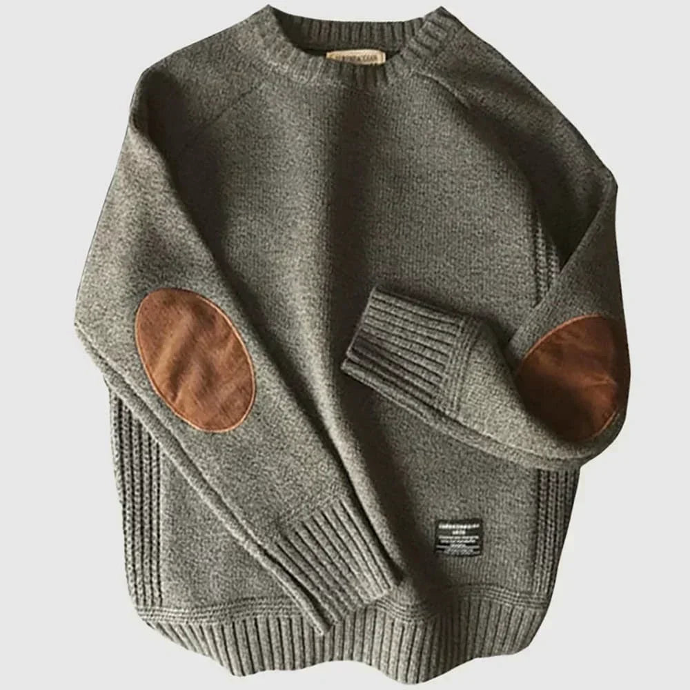 Reginald | Klassisk Sweater med Ellenbågsfickor