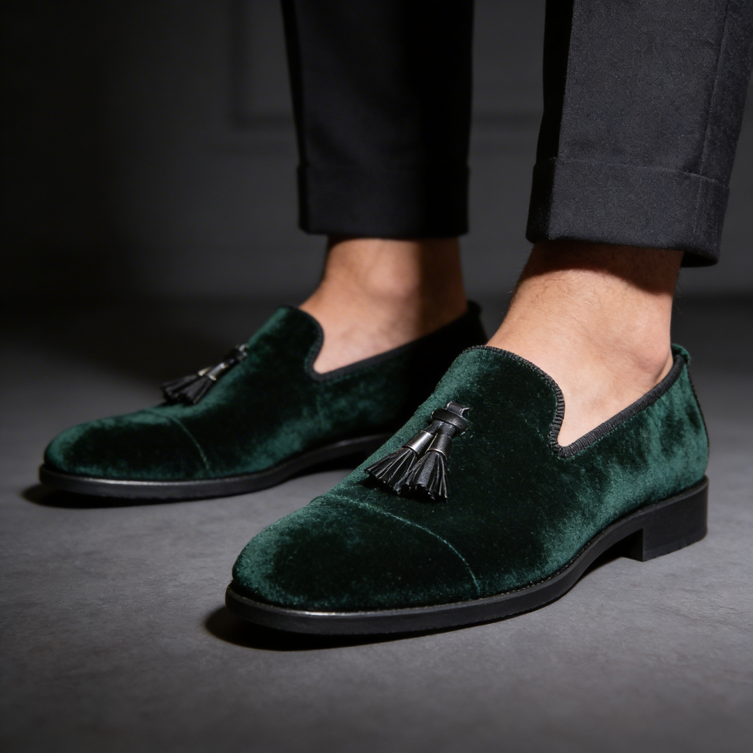 Sandro | Klassiska Sammetstassel Loafers