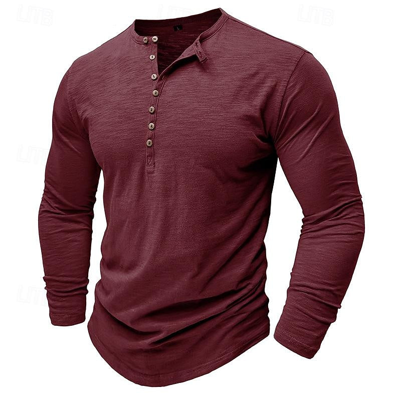 Nash | Klassisk långärmad Henley-skjorta