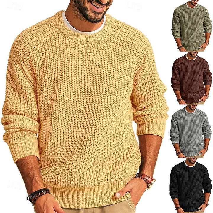 Percy | Ribbad Crew Neck Jumper