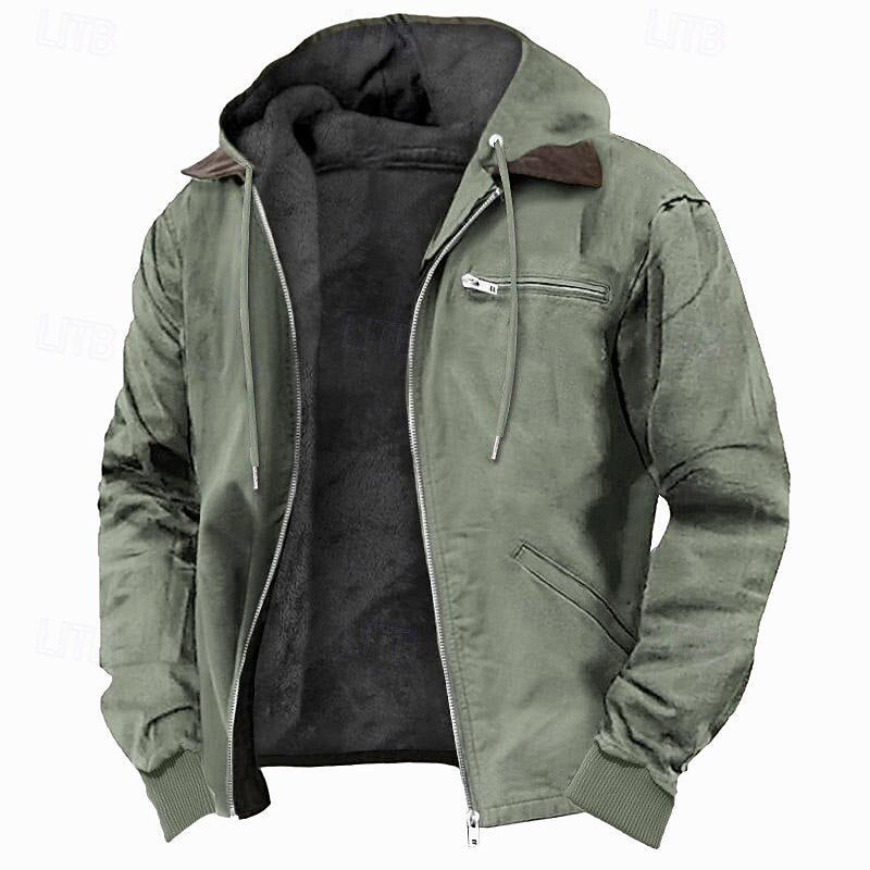 Bennet | Fleece-fodrad Huva Zip Jacka