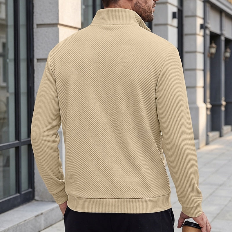 Grady | Texturerad Quarter-Zip Pullover