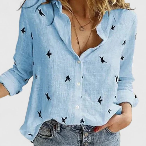 Colette | Raffinerad Knapp-Up Blus