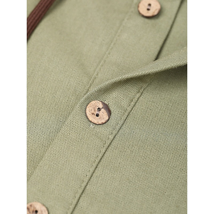 Silas | Avslappnad Hooded Skjorta