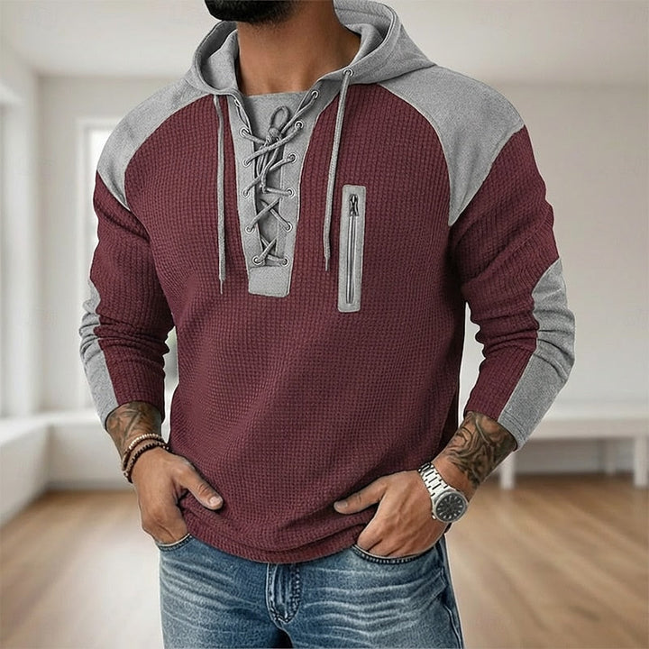 Rory | Snörning Texturerad Hoodie