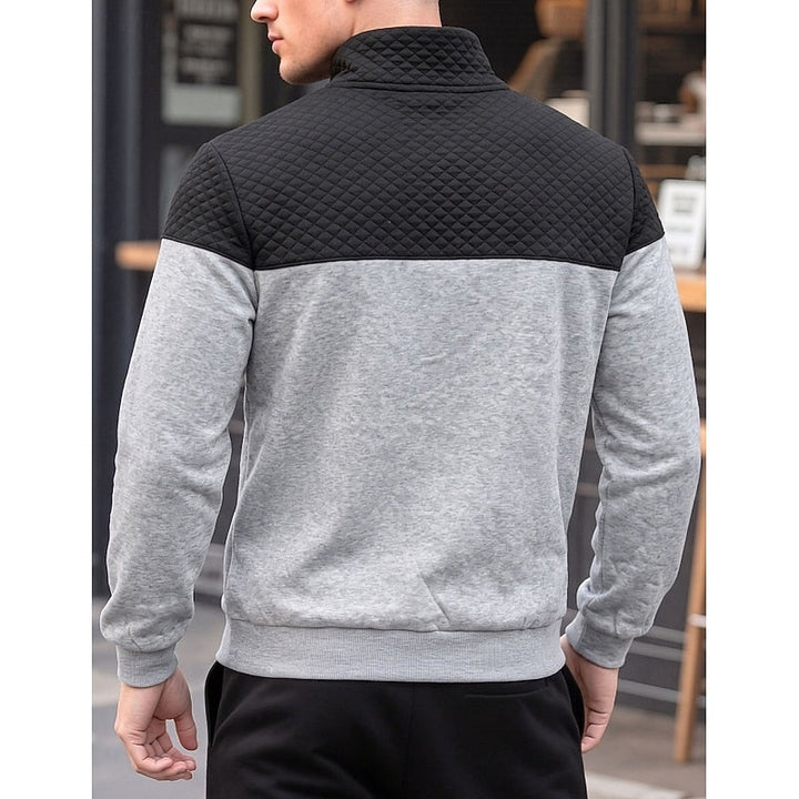 Harvey | Färgblock Quarter-Zip Pullover