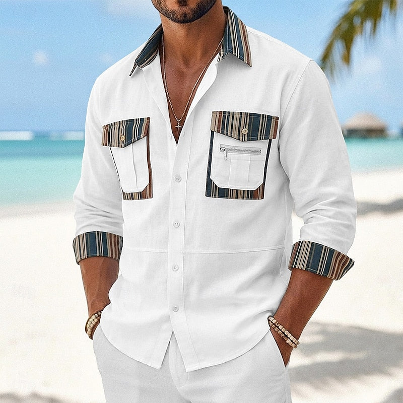 Rhys | Utility Patch-Pocket Skjorta
