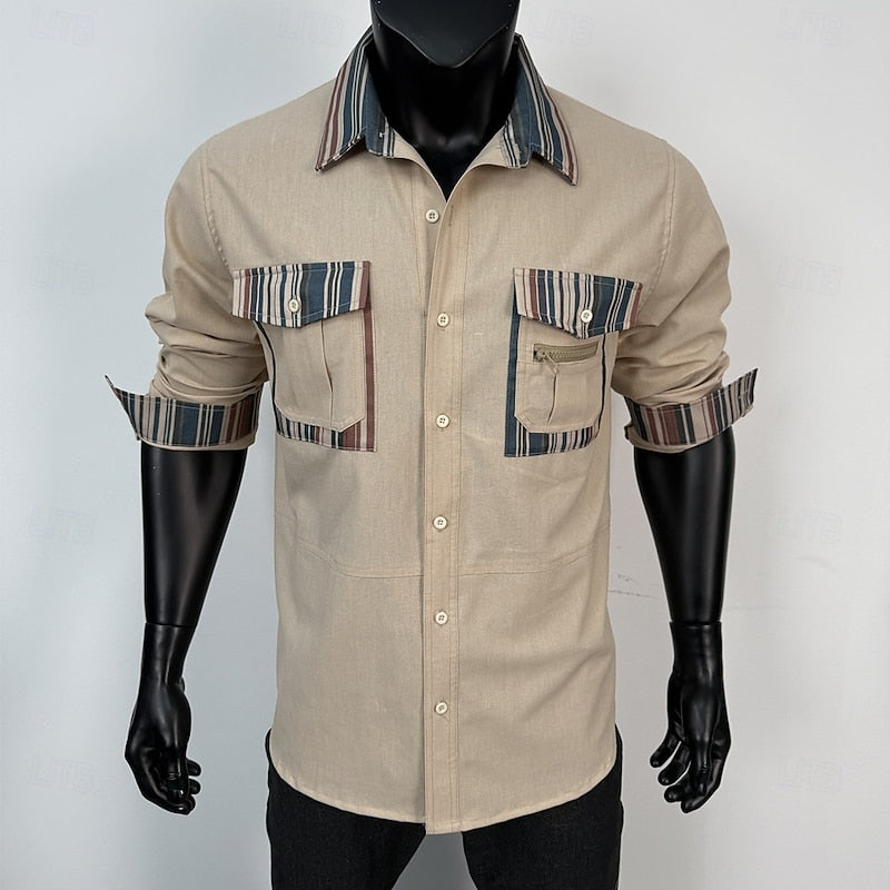 Rhys | Utility Patch-Pocket Skjorta