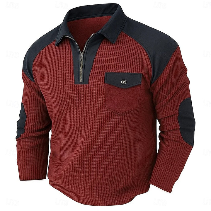 Rhett | Texturerad Quarter-Zip Pullover