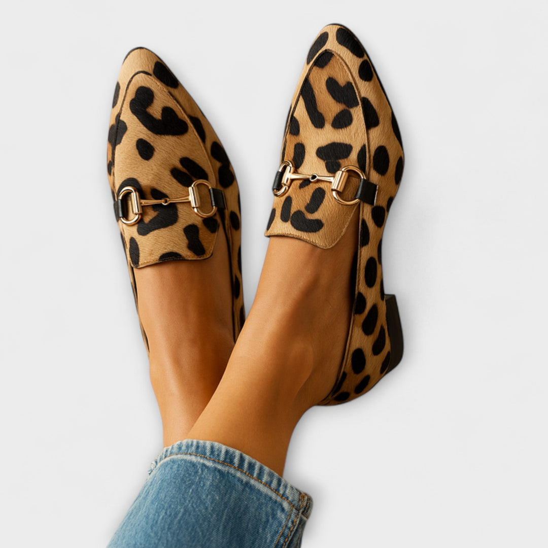 Lillian | Stilsäkra loafers med leopardmönster