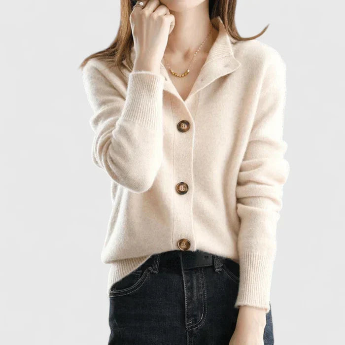 Constance | Fins Button-Front Cardigan