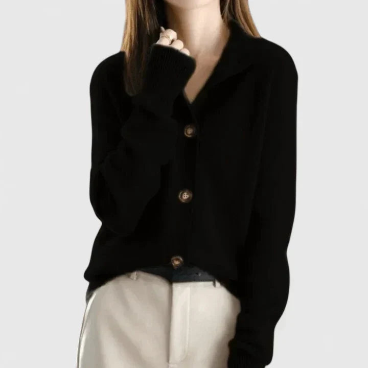Constance | Fins Button-Front Cardigan