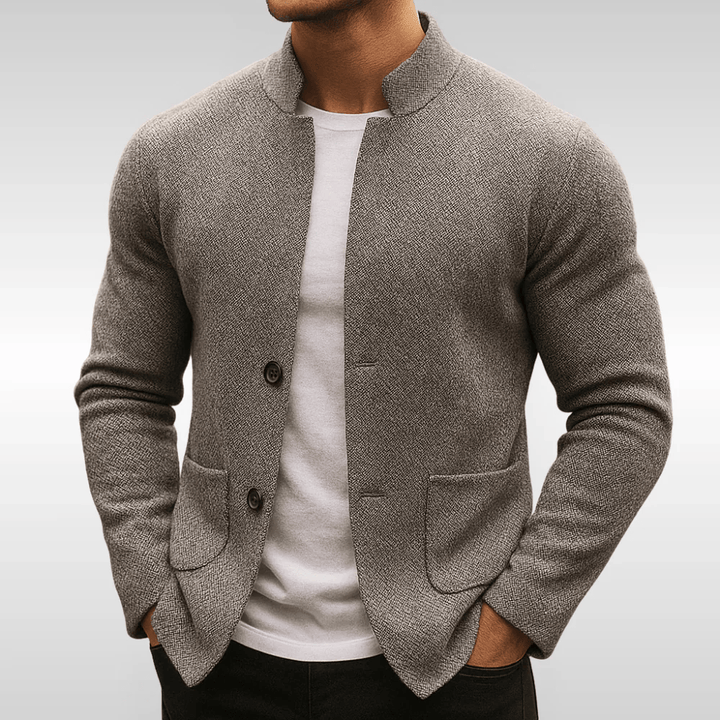 Frederick | Klassisk Texturerad Pocket Cardigan