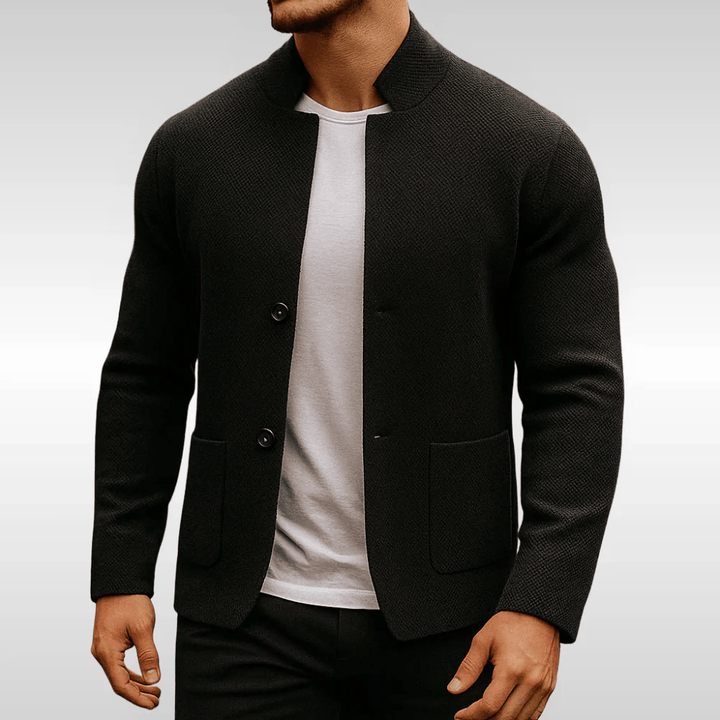 Frederick | Klassisk Texturerad Pocket Cardigan