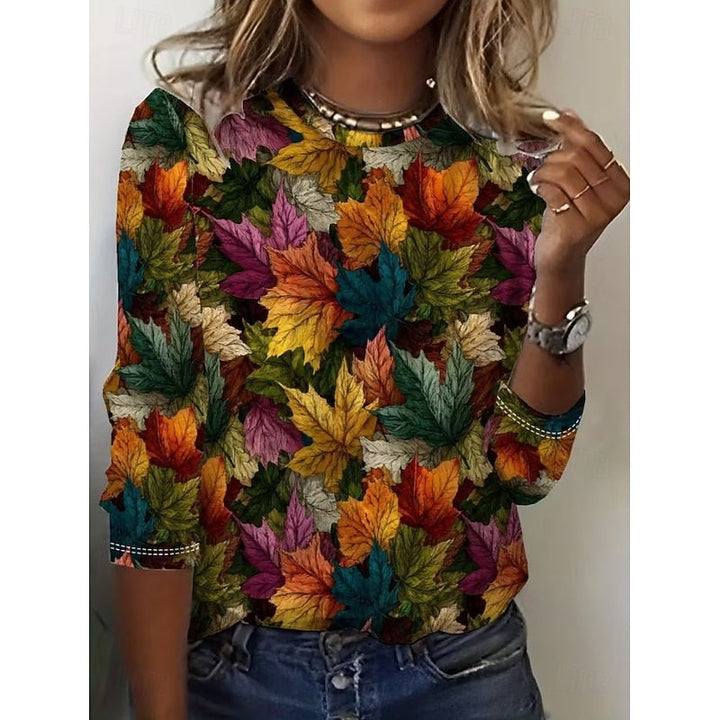 Katherine | Vintage Botanisk Tryck Topp