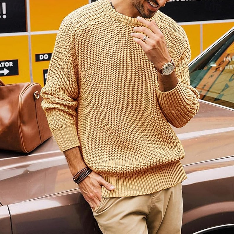 Percy | Ribbad Crew Neck Jumper