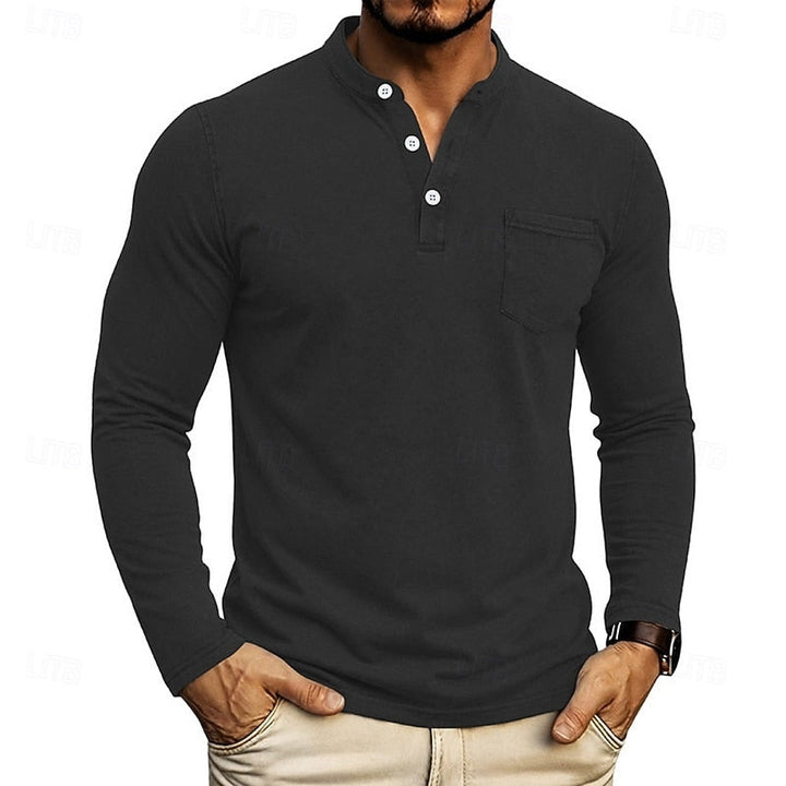 Owen | Klassisk Henley Långärmad Skjorta