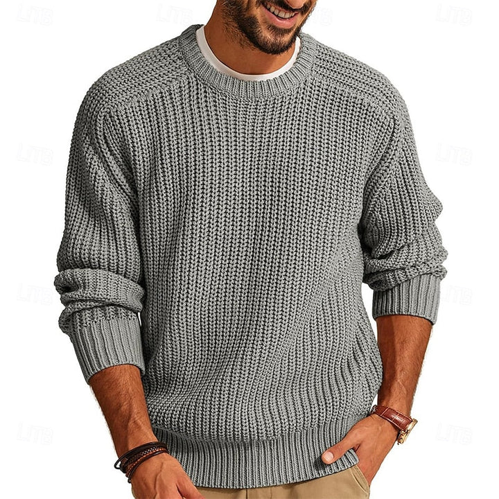 Percy | Ribbad Crew Neck Jumper
