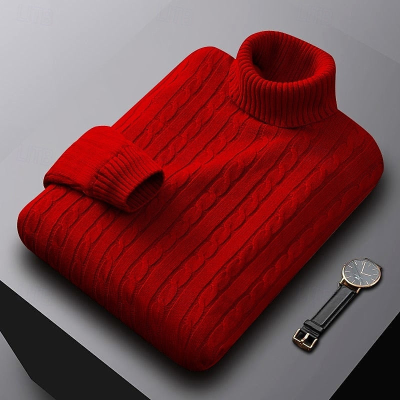 Gregory | Kabelstickad Polokrage Tröja