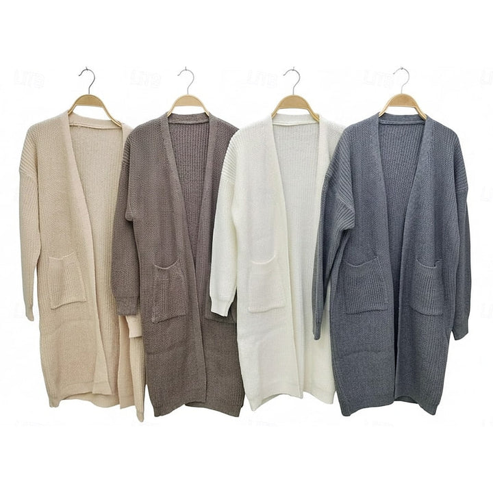 Marion | Långärmad Öppen Framsida Cardigan