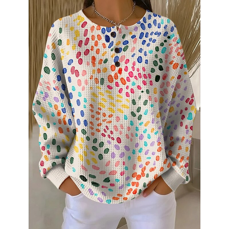 Petra | Konstfull Tryckt Sweatshirt