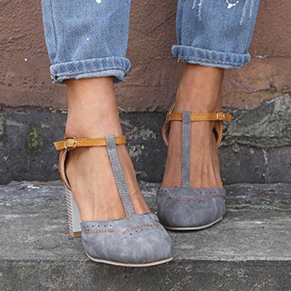 Renata | Elegant Blockklack Mary Jane-skor